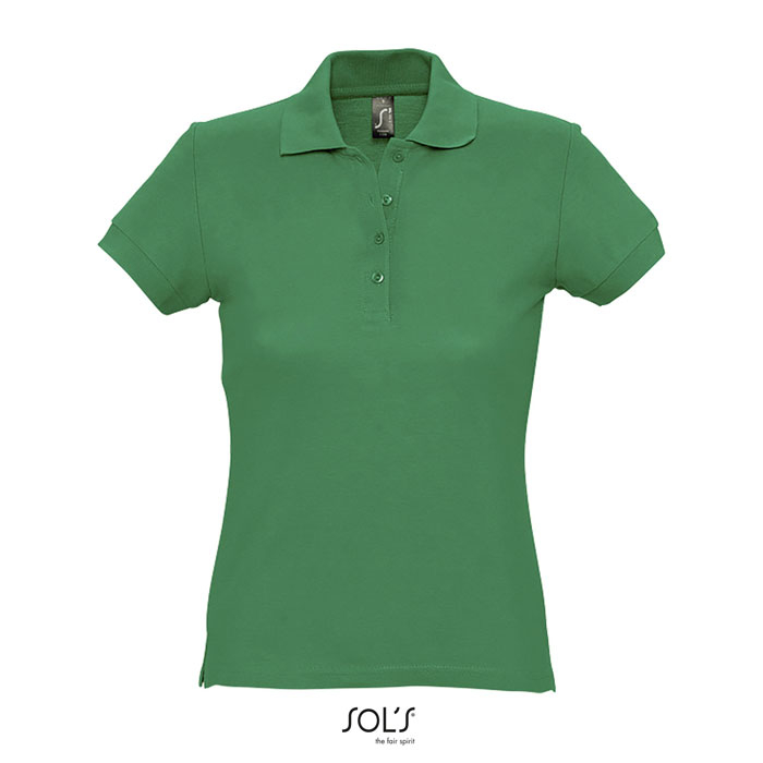 Polo publicitaire coton femme 170g - PASSION Vert Prairie